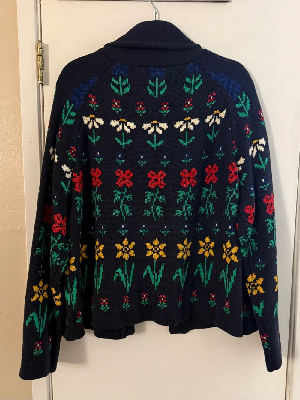 The Great. The Garden Lodge Cardigan in Navy - Picture 4 of 10